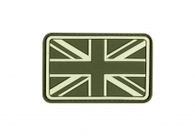 JTG Small Great Britain Flag Rubber Patch - Forest