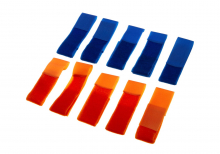 Invader Gear Team Patch Set Blue / Orange 10 pcs
