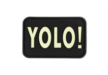 JTG YOLO Rubber Patch - Glow