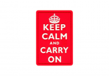 JTG Keep Calm Rubber Patch - Multicolor