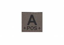 Clawgear A Pos Bloodgroup Patch - RAL7013