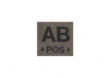 Clawgear AB Pos Bloodgroup Patch - RAL7013