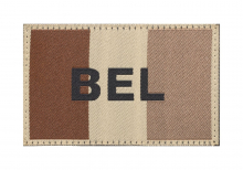 Clawgear Belgium Flag Patch - Desert