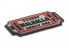 JTG Large Walhalla Ticket Rubber Patch - Glow