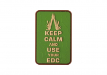 JTG Keep Calm EDC Rubber Patch - Grün