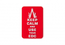 JTG Keep Calm EDC Rubber Patch - Multicolor