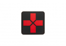 JTG Red Cross Rubber Patch 40mm - Blackmedic