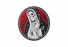 JTG Santa Muerte Rubber Patch - Red Sky