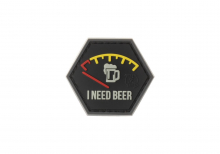 JTG I need Beer Rubber Patch - Rot