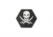 JTG No Fear Pirate Rubber Patch - SWAT