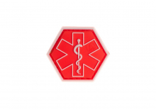 JTG Paramedic Hexagon Rubber Patch - Rot