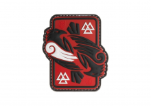 JTG Odins Raven Rubber Patch - Red Sky