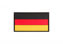 JTG German Flag Blank Rubber Patch - Multicolor