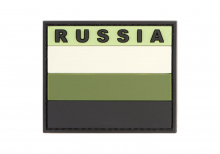 JTG Russia Flag Rubber Patch - Forest