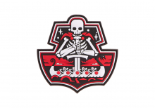 JTG Ghost Ship Skull Rubber Patch - Multicolor