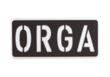 JTG ORGA Rubber Patch - Schwarz