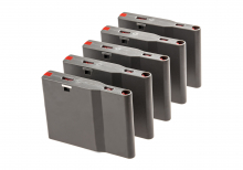 Silverback SRS Light Magazin 5er-Pack – 5 × 25 Schuss, Wolf Grey