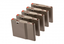 Silverback SRS Light Magazin 5er-Pack – 5 × 25 Schuss, Dark Earth