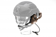 Earmor M32X Plus Hearing Protection Set for ARC Helmet Rails – Coyote