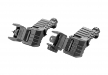 DLG Tactical Offset Iron Sight Set Low Profile – Schwarz