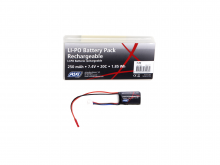 7,4V 250 mAh Li-Po 20C (38x15x20mm)