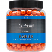 T4E Sport PAB 50 Paintballs Cal. .50 – 1,26 g, 500 Stück (Orange Mark)