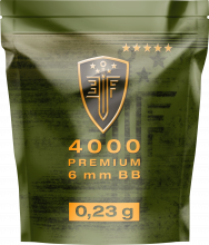 Elite Force Premium BBs – 6 mm, 0,23 g, weiß, 4.000 St., Zip-Beutel