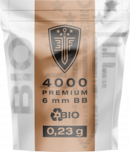 Elite Force Premium Bio BBs – 6 mm, 0,23 g, weiß, 4.000 St., Zip-Beutel