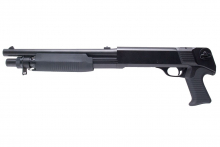 Franchi SAS 12 Airsoft Federdruck Pumpgun – Schwarz, 6 mm BB