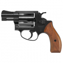 HW 37 Revolver brüniert – Holzgriffschalen/Hell , 9 mm R.K.