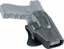 Umarex Polymer Paddle Holster Compact - für GLOCK 17 / 19 etc., mit seitlichem Release-Button