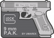 GLOCK Rubber Patch 17 Gen5 SSW – Klett-Rückseite