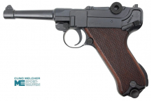 ME Mod. P 08 Schreckschusspistole 9 mm P.A. Knall – schwarz brüniert