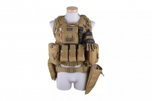 GFC Tactical Universal Holster with magazine Tasche – Tan