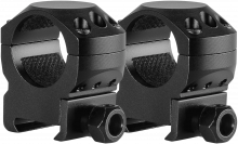 Hawke Tactical Ring Mount Weaver 1" Medium – Aluminium, Set (2 St.), Sattelhöhe 12 mm