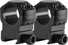 Hawke Tactical Ring Mount Weaver 1" High – Aluminium, Set (2 St.), Sattelhöhe 17 mm