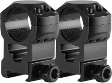 Hawke Tactical Ring Mount Weaver 1" Extra High – Aluminium, Set (2 St.), Sattelhöhe 23 mm