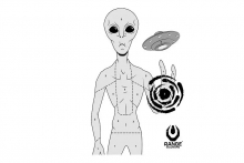 Range Solutions Alien Zielscheibes - 50 Pcs