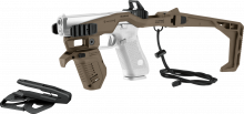 Recover 20/20N Stabilizer Komplettkit für GLOCK, inkl. Holster - Double Stack 9 mm / .357 SIG / .40 S&W, Desert Tan, Kompatibilität B