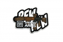 Specna Arms Pew Pew Patch Schwarz and Weiß